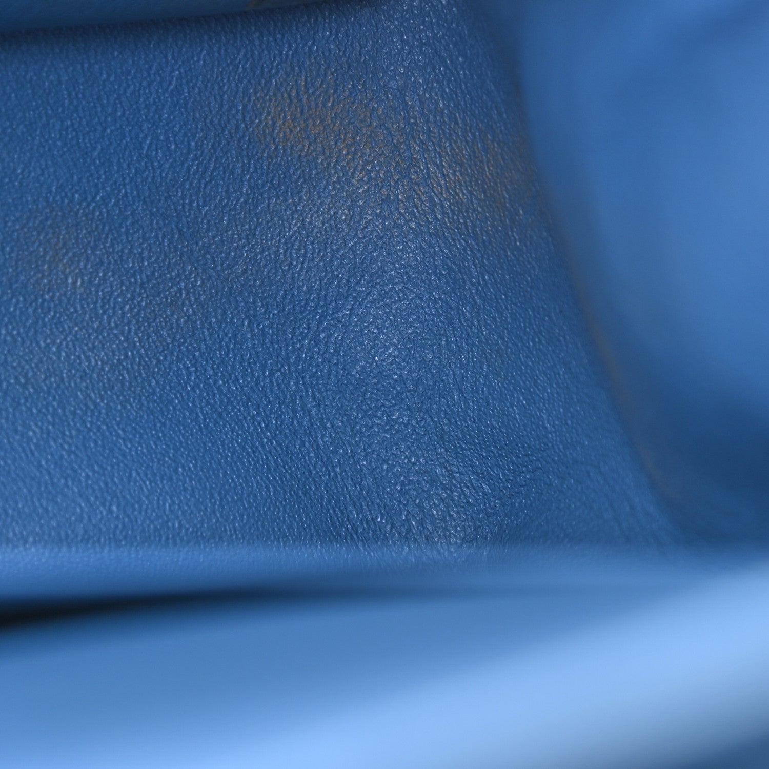 Chanel Caviar Flat Chevron Quilted Jumbo Double Flap Blue 12 of 12