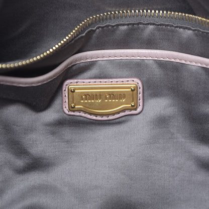 Miu Miu Vitello Lux Large Bow Bag Mughetto 6 of 11