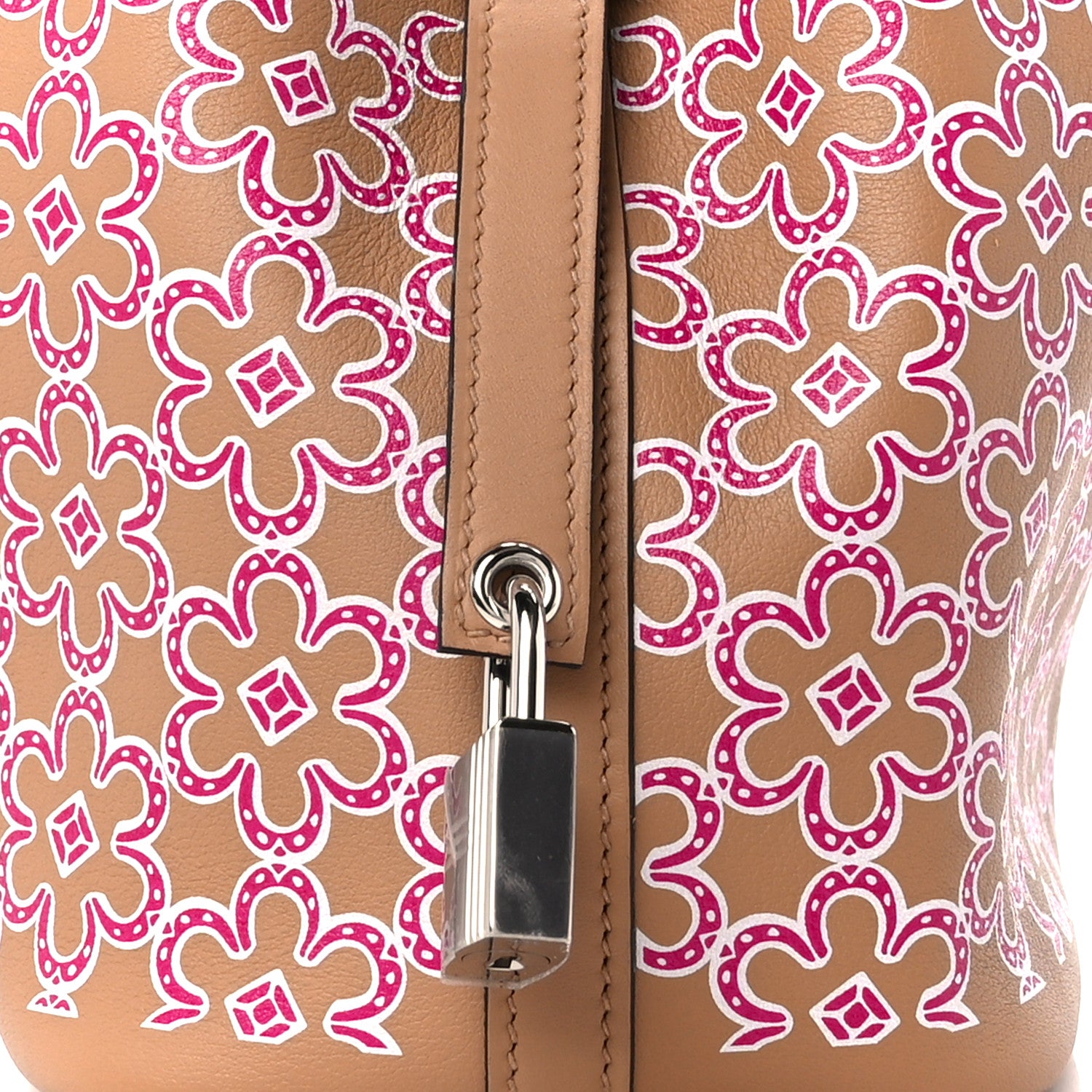 Hermes Swift Micro Lucky Daisy Picotin Lock Chai Rose White 8 of 11