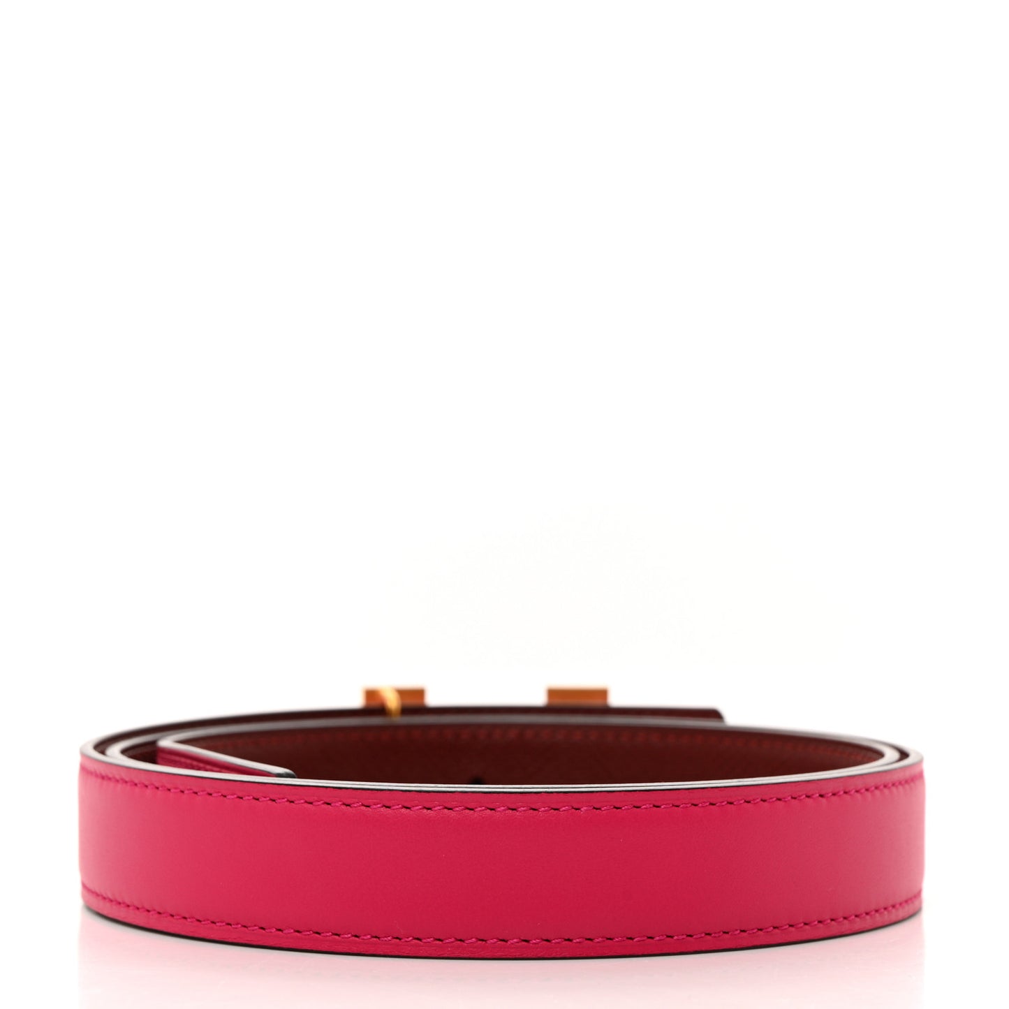Epsom Swift Lizard 24mm Mini Constance H Belt 85 34 Orange Poppy Rose Mexico Rouge H