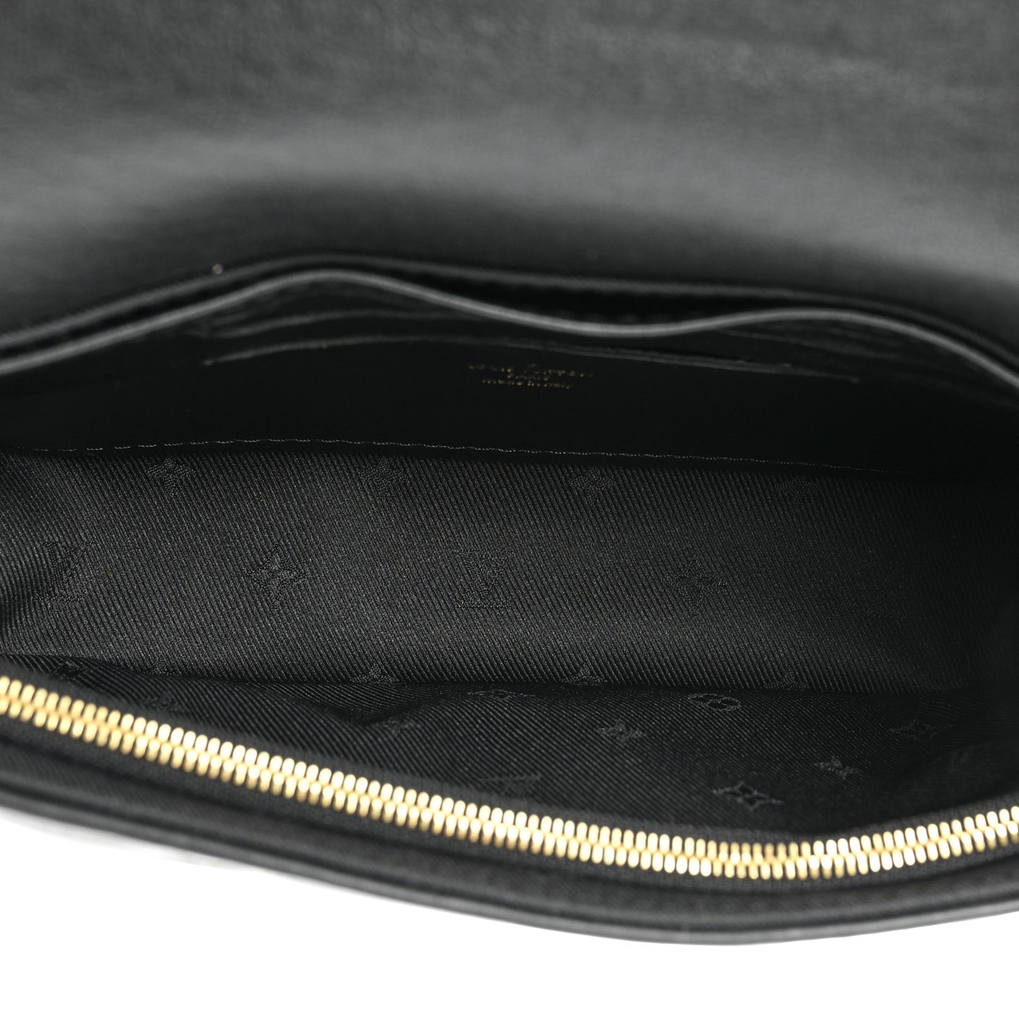 Calfskin Bubblegram Wallet On Strap Black