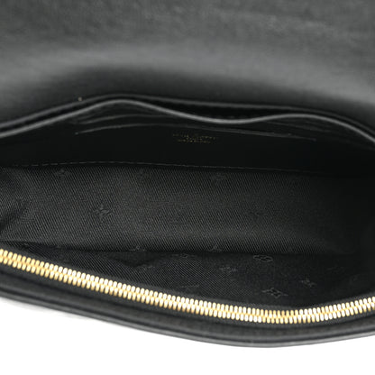 Louis Vuitton Calfskin Bubblegram Wallet On Strap Black 6 of 10
