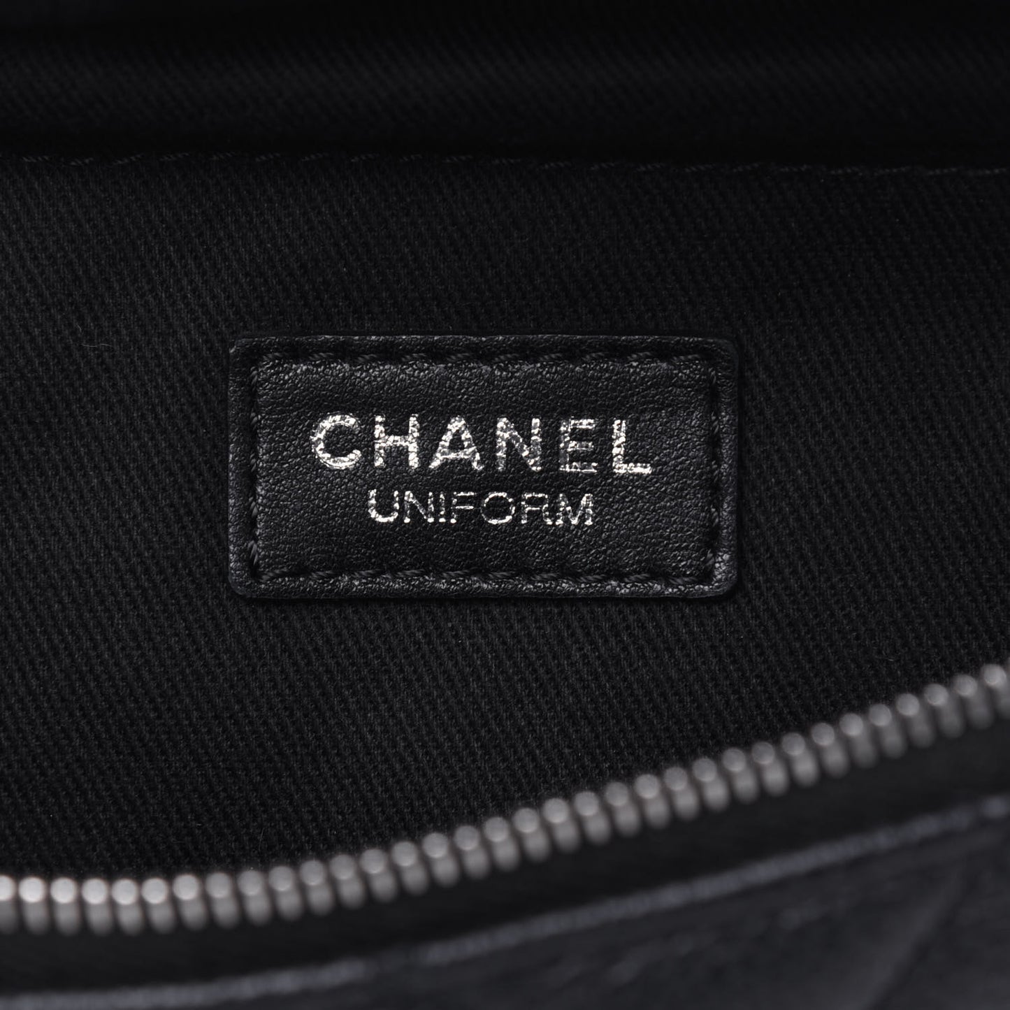 Grained Calfskin Quilted Waist Belt Bag Black