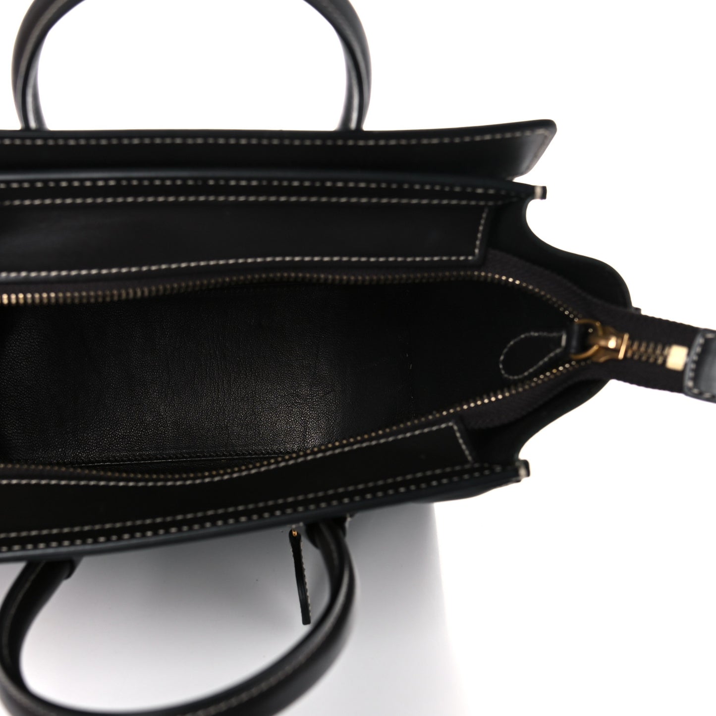 Satin Calfskin Nano Tri-Color Luggage Light Emerald