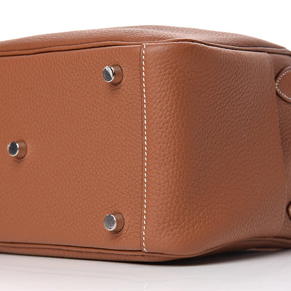 Hermes Taurillon Clemence Lindy 26 Gold 9 of 11