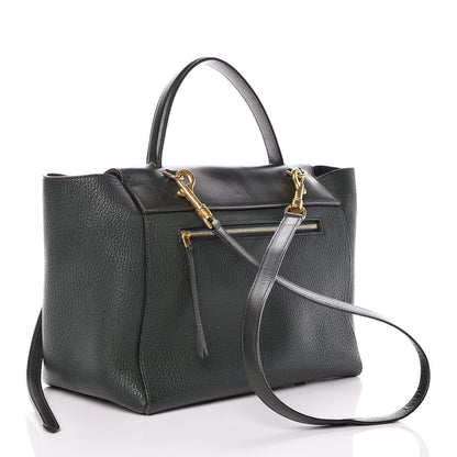 Celine Goatskin Smooth Calfskin Mini Belt Bag Dark Green 3 of 18