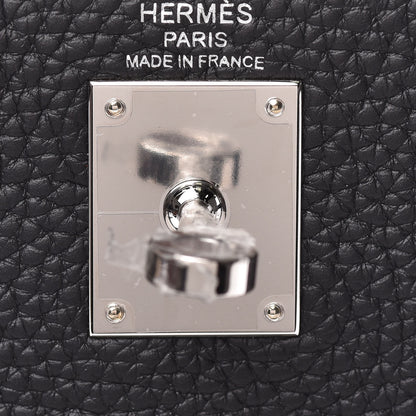 Hermes Taurillon Clemence Kelly Ado Backpack Black 12 of 25