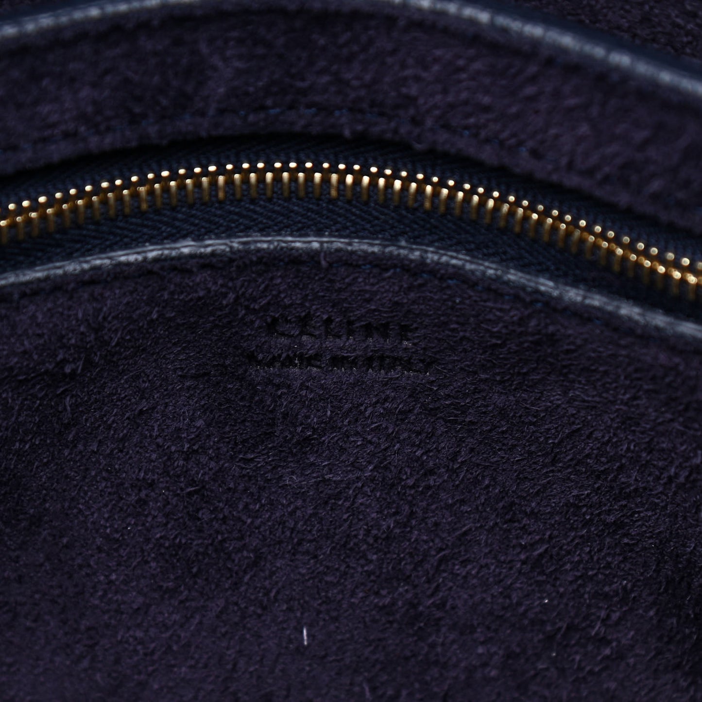 Soft Grained Calfskin Sangle Bucket Bag Navy Blue