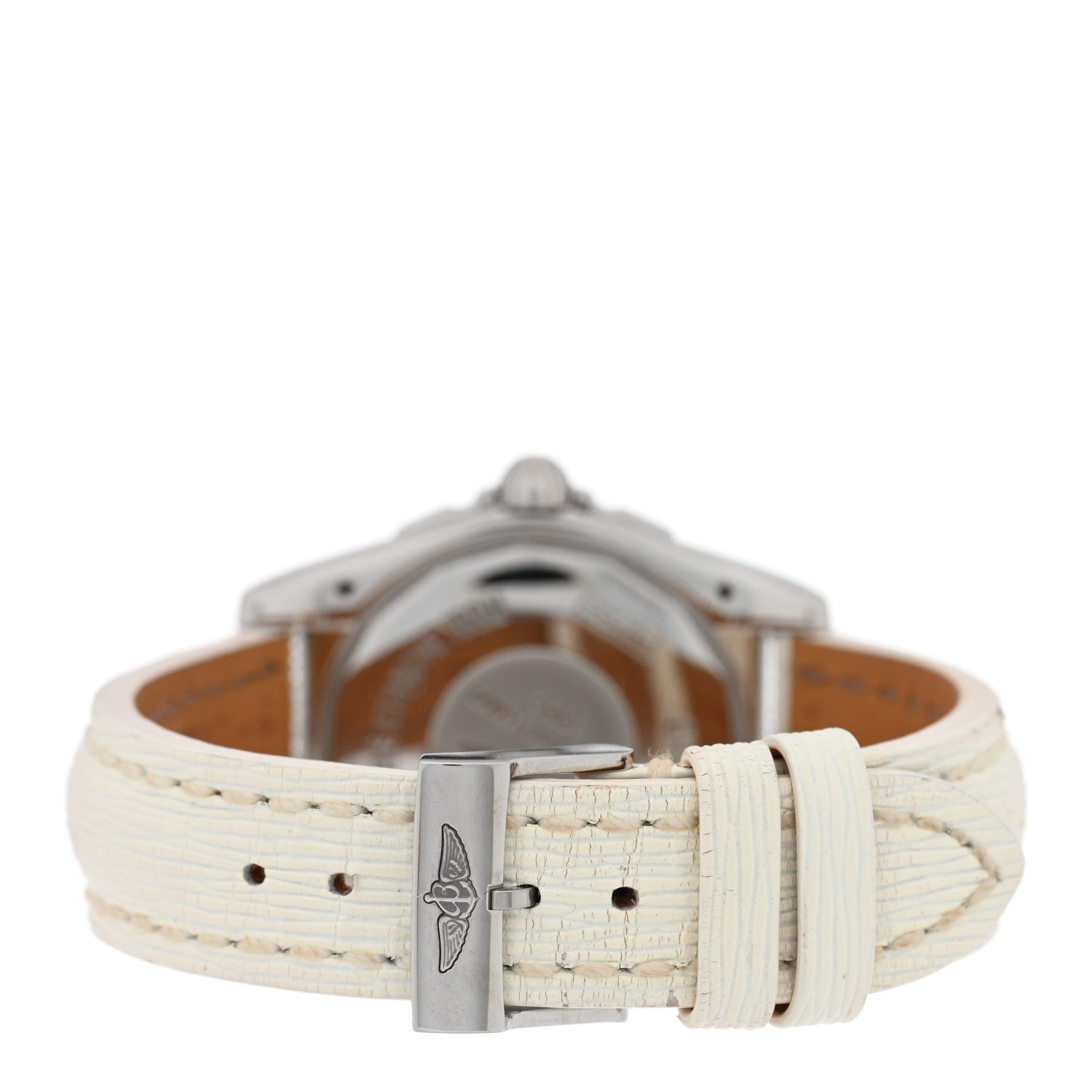 Breitling Stainless Steel Calfskin Diamond Mother of Pearl 36mm Galactic Automatic Watch A37330 3 of 5