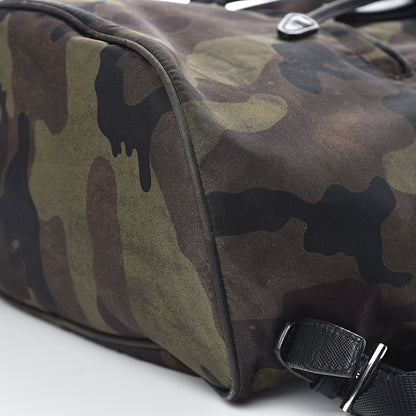 Prada Tessuto Nylon Camouflage Print Cinch Backpack Mimetico 15 of 17