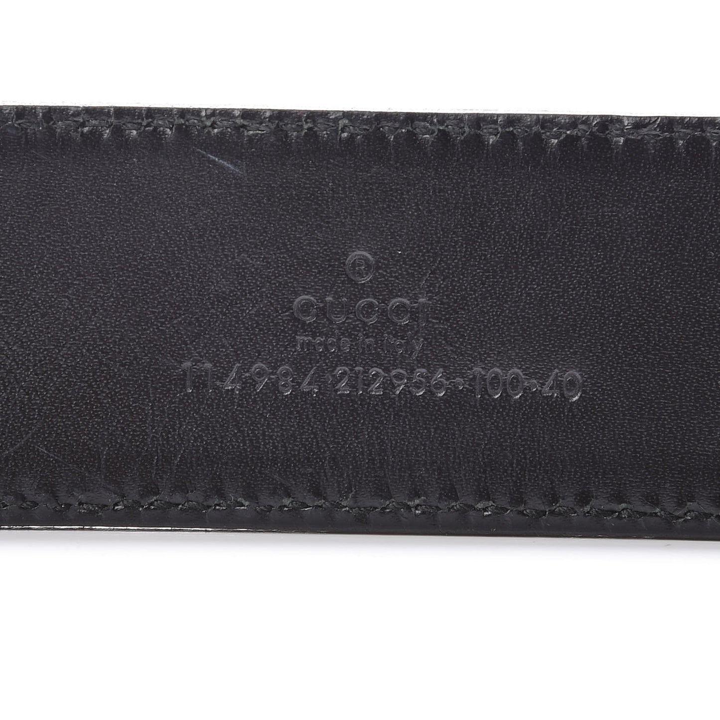 Calfskin Web Interlocking G Belt 100 40 Black