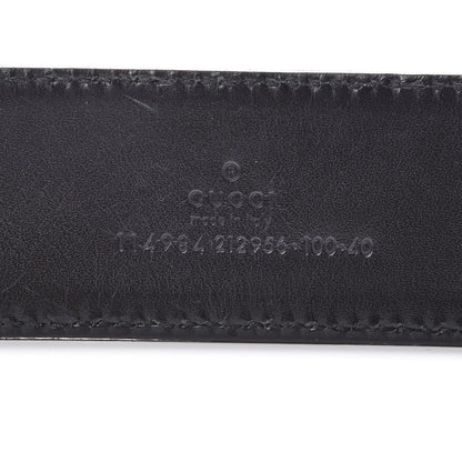 Gucci Calfskin Web Interlocking G Belt 100 40 Black 4 of 7