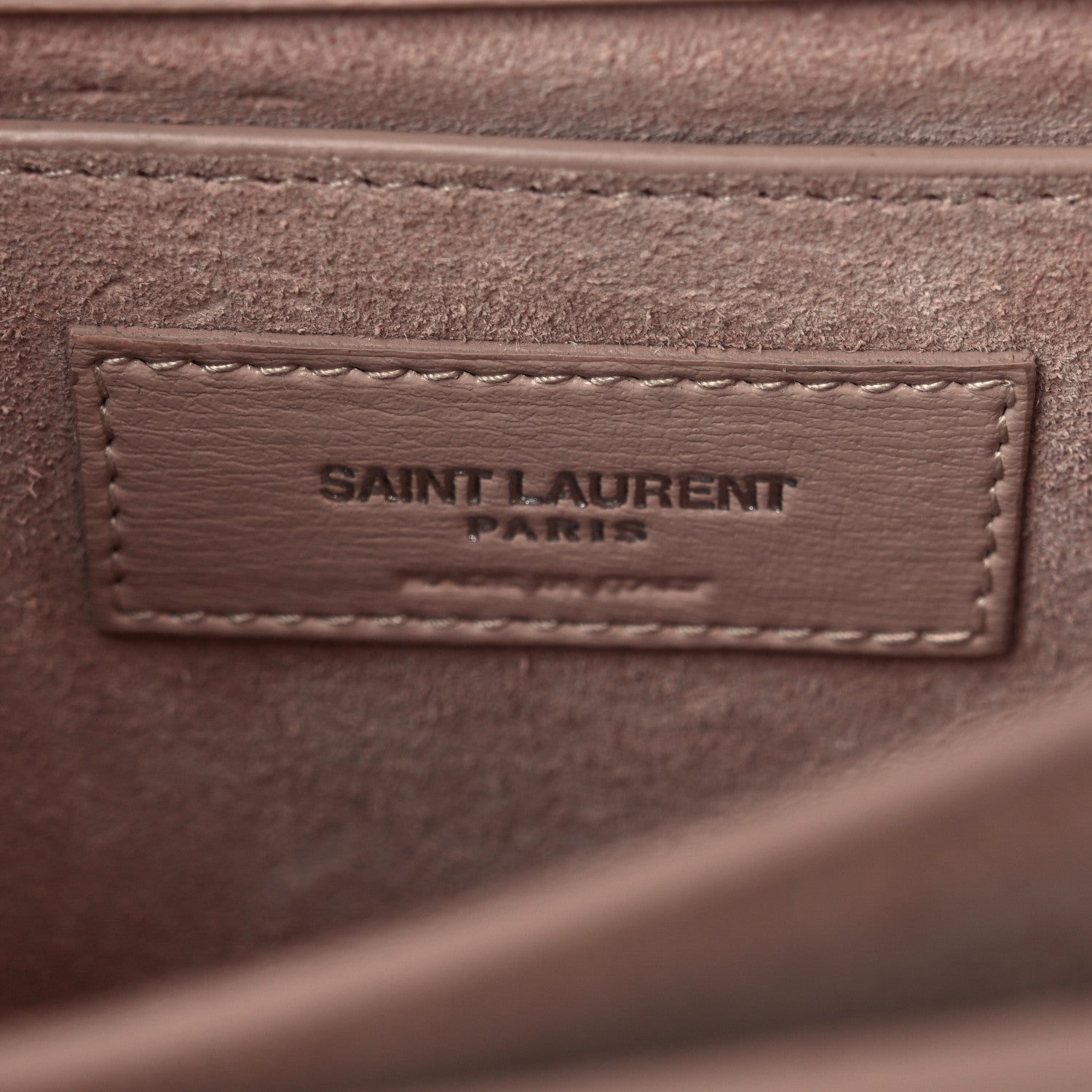 Saint Laurent Calfskin Medium Monogram Sunset Marble Pink 7 of 11