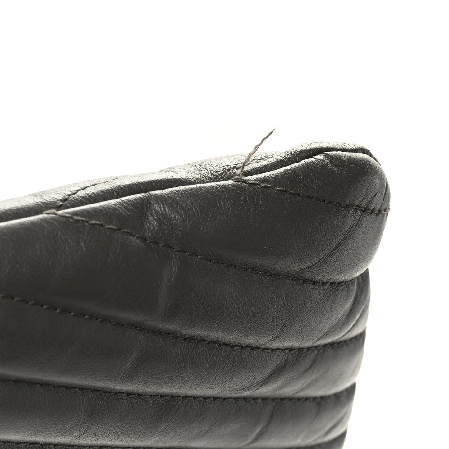 Calfskin Matelasse Chevron Monogram A5 Wristlet Earth
