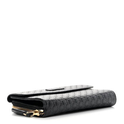 Gucci Soft Microguccissima Continental Zip Wallet Black 4 of 16