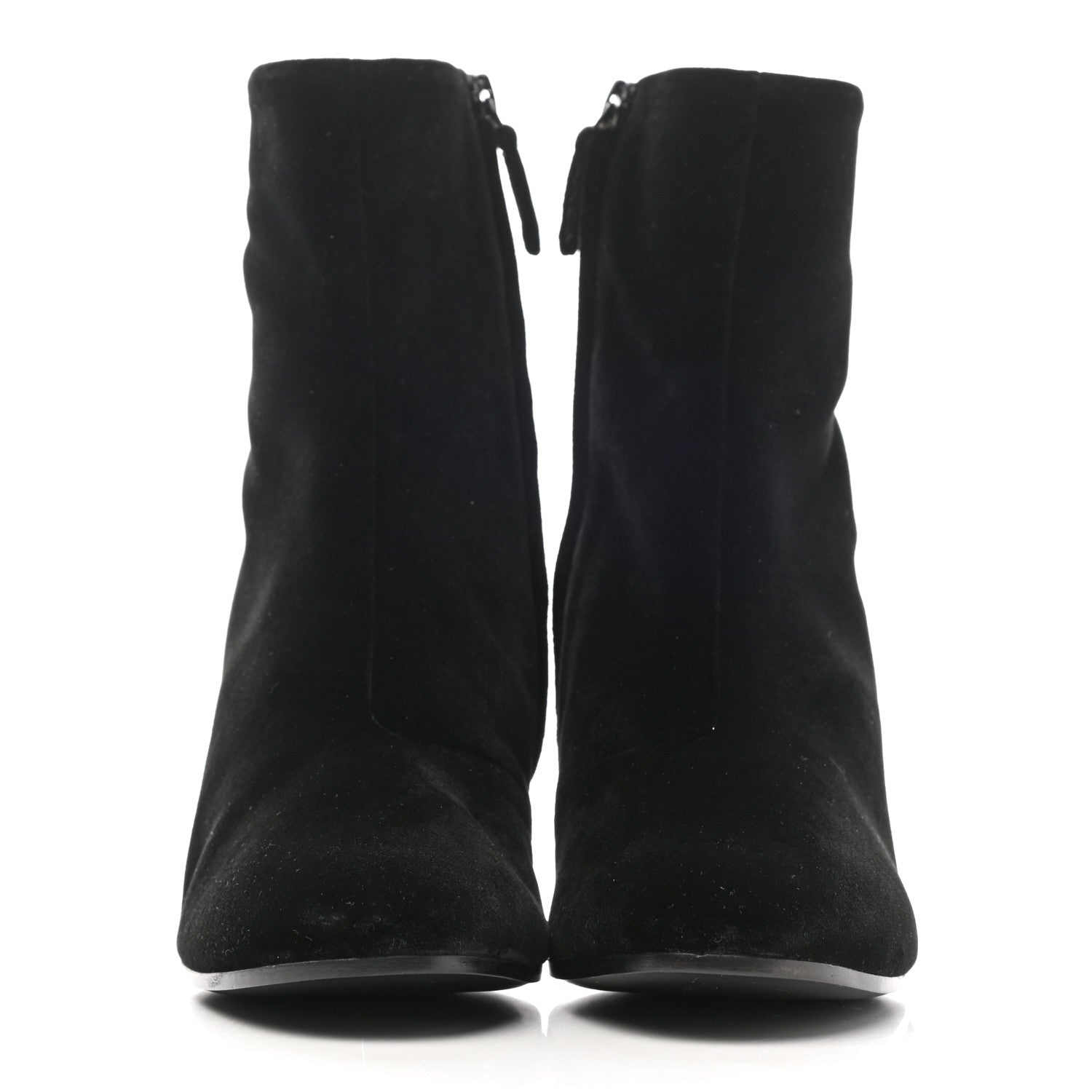 Balenciaga Smooth Velvet Ankle Boots 37.5 Black 2 of 8