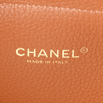 Chanel Grained Calfskin Suede Large Urban Essentials Shopping Bag Dark Beige Camel 6 of 11