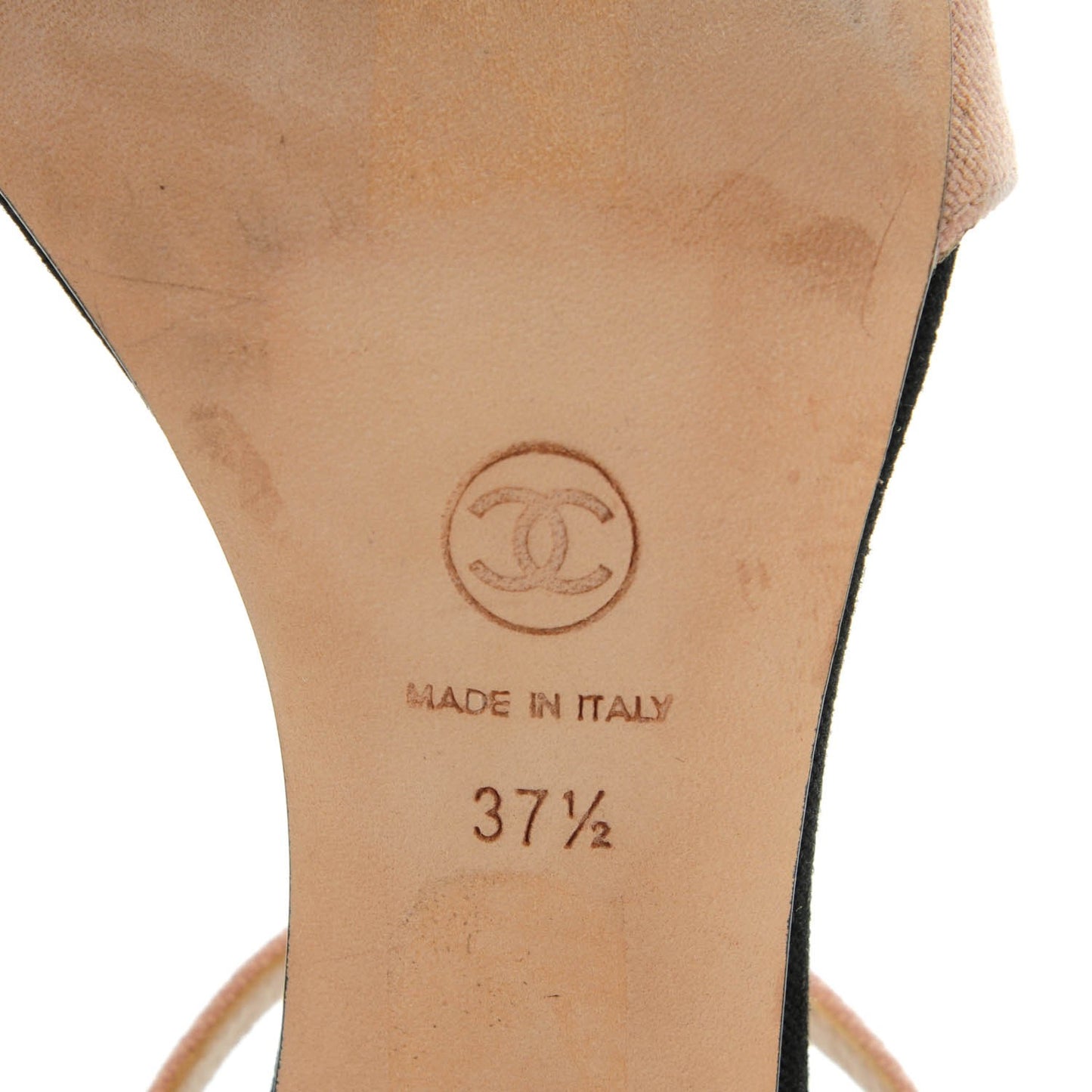 Canvas Camellia Sandals 37.5 Light Pink Black