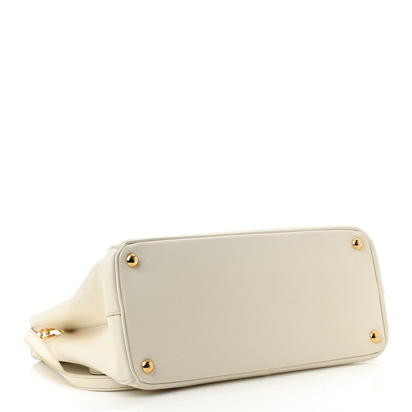 Saffiano Medium Galleria Double Zip Tote Talco