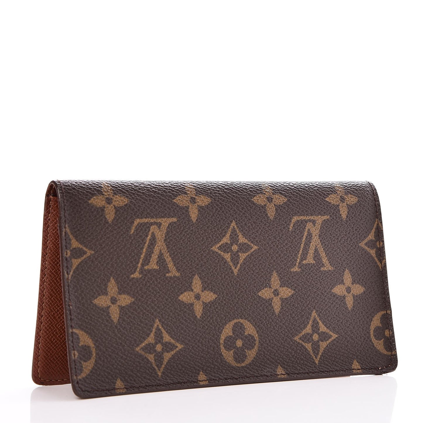 Monogram Simple Checkbook Holder Wallet Cover