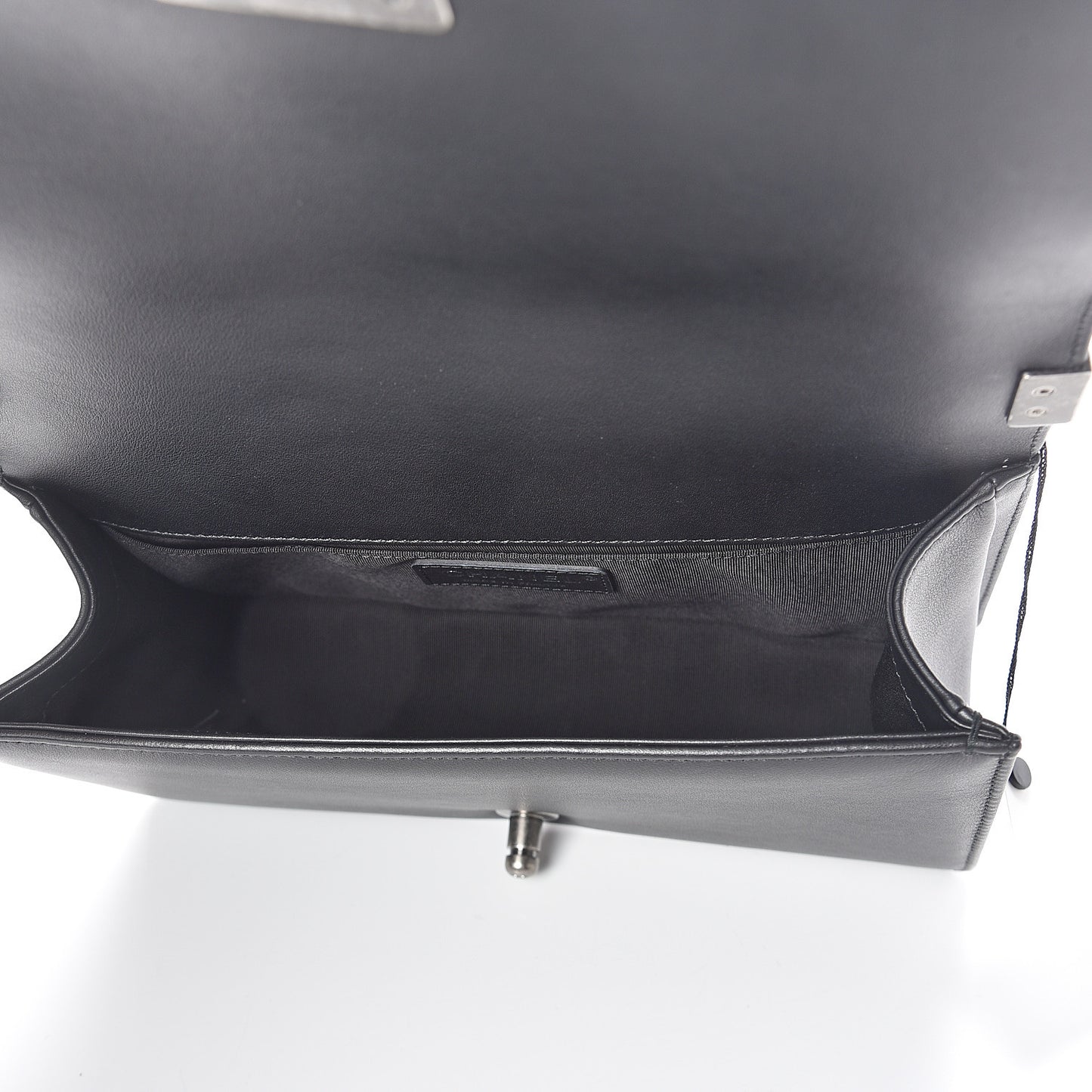 Calfskin Quilted Medium Boy Flap Black