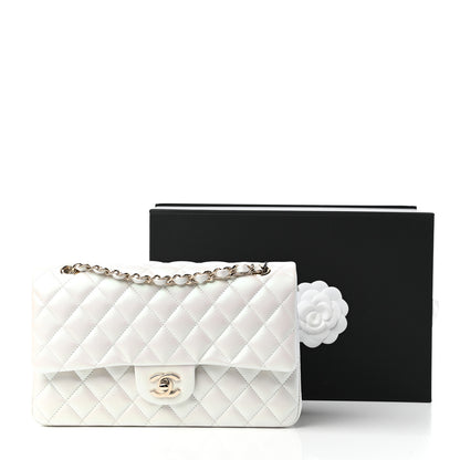 Chanel Iridescent Calfskin Quilted Medium Double Flap White 11 of 11