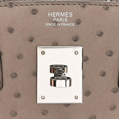 Hermes Ostrich Birkin 30 Mousse 6 of 10