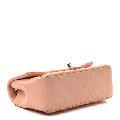 Chanel Lambskin Quilted Mini Rectangular Flap Light Pink 3 of 11