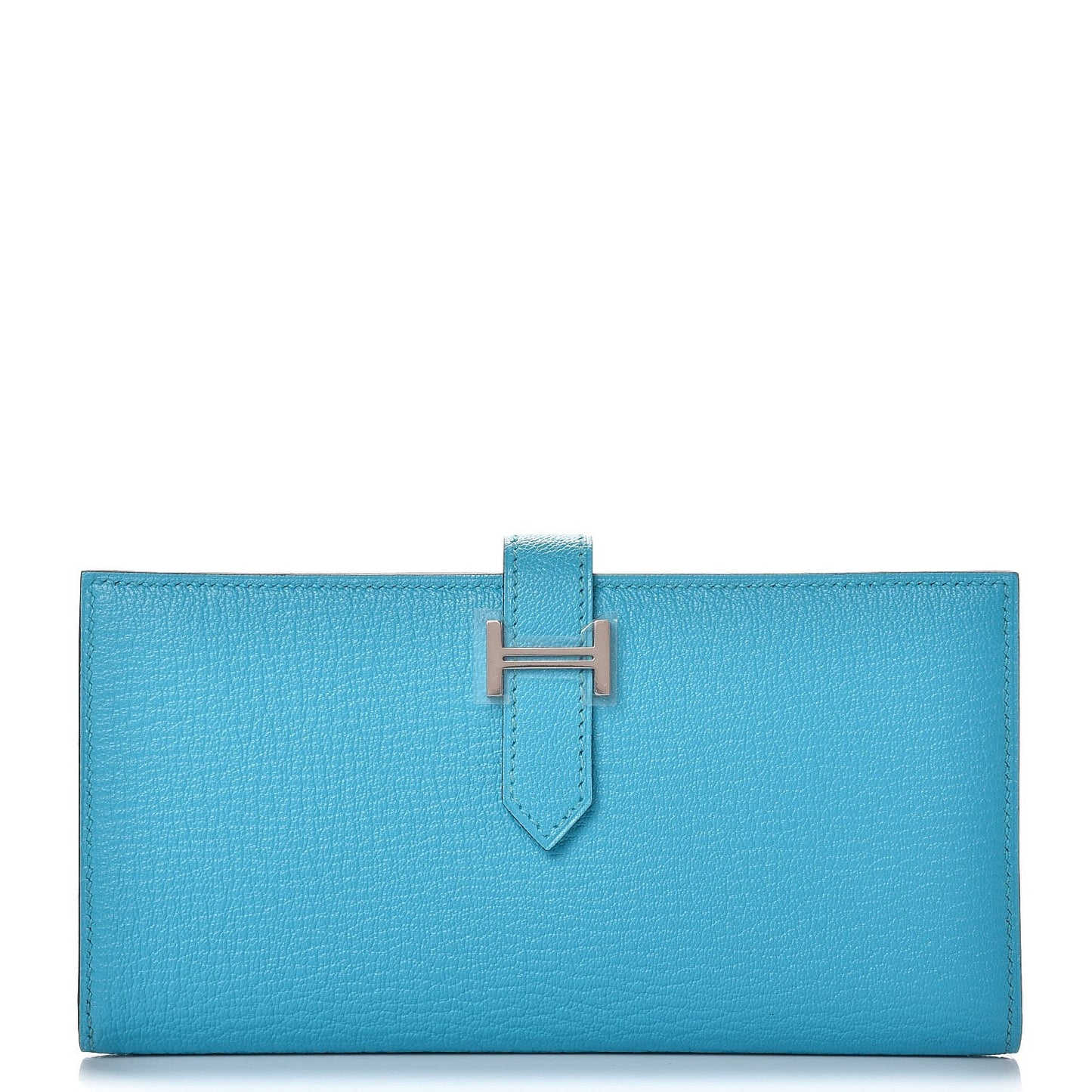 Chevre Mysore Bearn Gusset Wallet Bleu Azteque