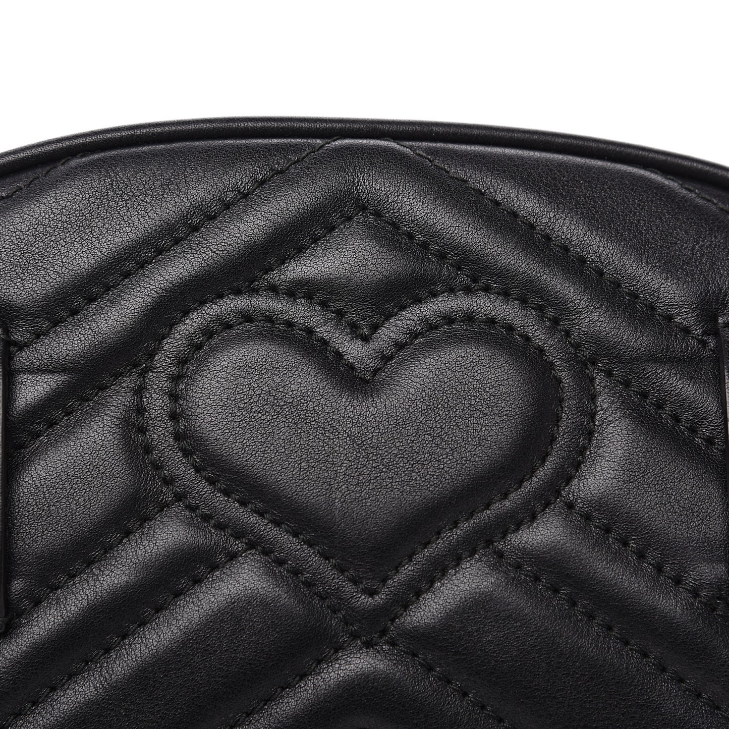 Calfskin Matelasse GG Marmont Belt Bag 85 34 Black