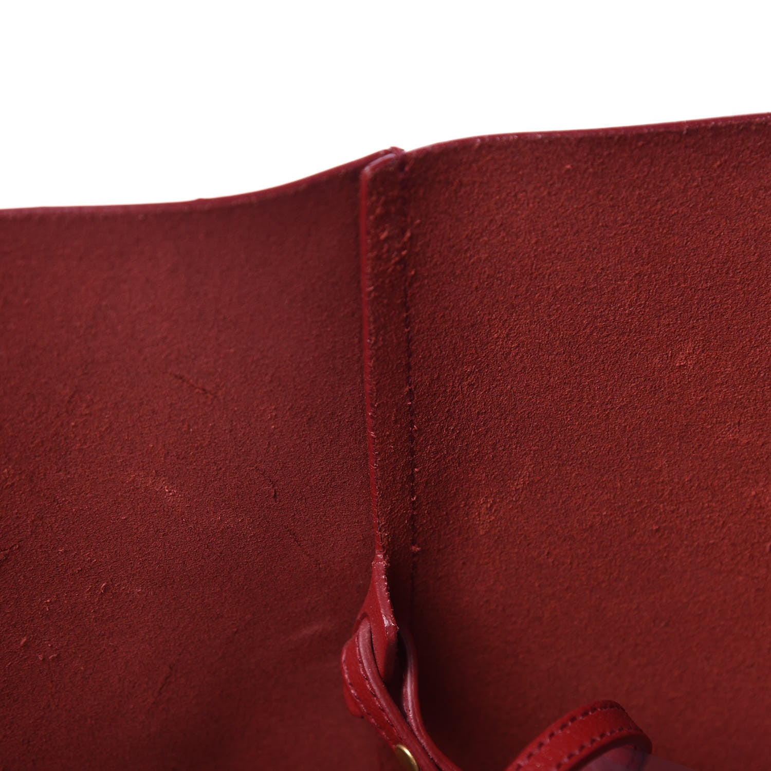 Saint Laurent Calfskin Large Shopping Tote Red 16 of 17