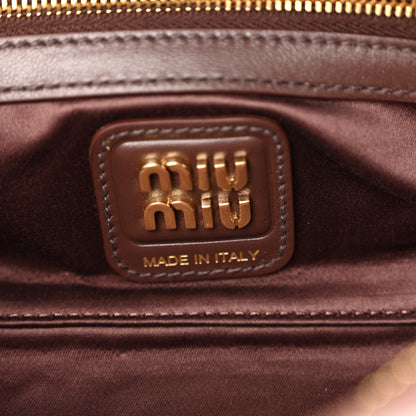 Miu Miu Nappa Small Beau Top Handle Bag Briarwood 11 of 17