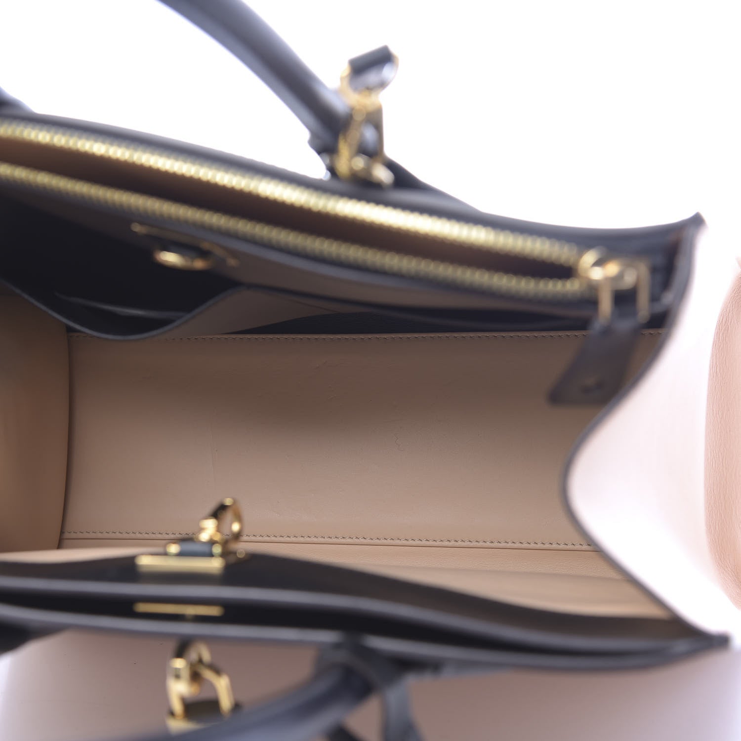 Louis Vuitton Calfskin City Steamer MM Vanilla Black 4 of 8