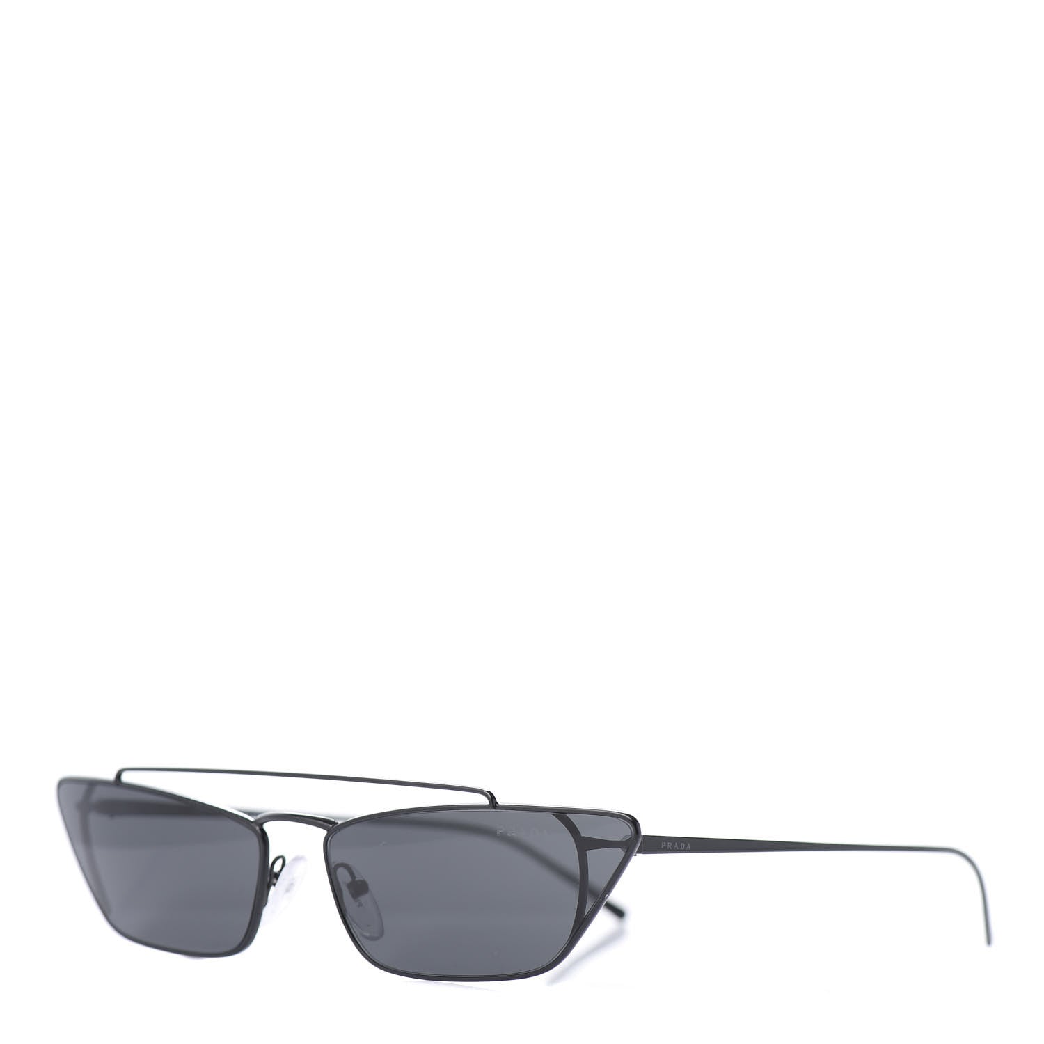 Prada Cat Eye Sunglasses SPR 64U Black 1 of 7