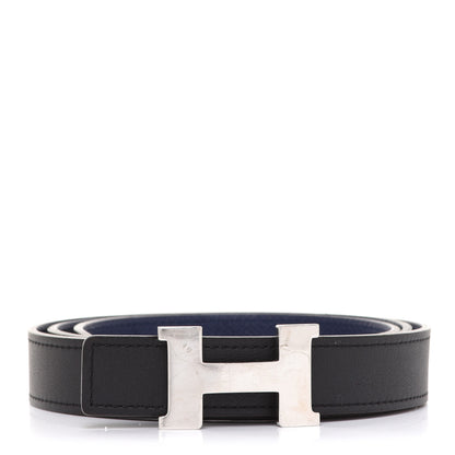 Hermes Swift Epsom 24mm Mini Constance H Belt 90 Black Bleu Saphir 1 of 10