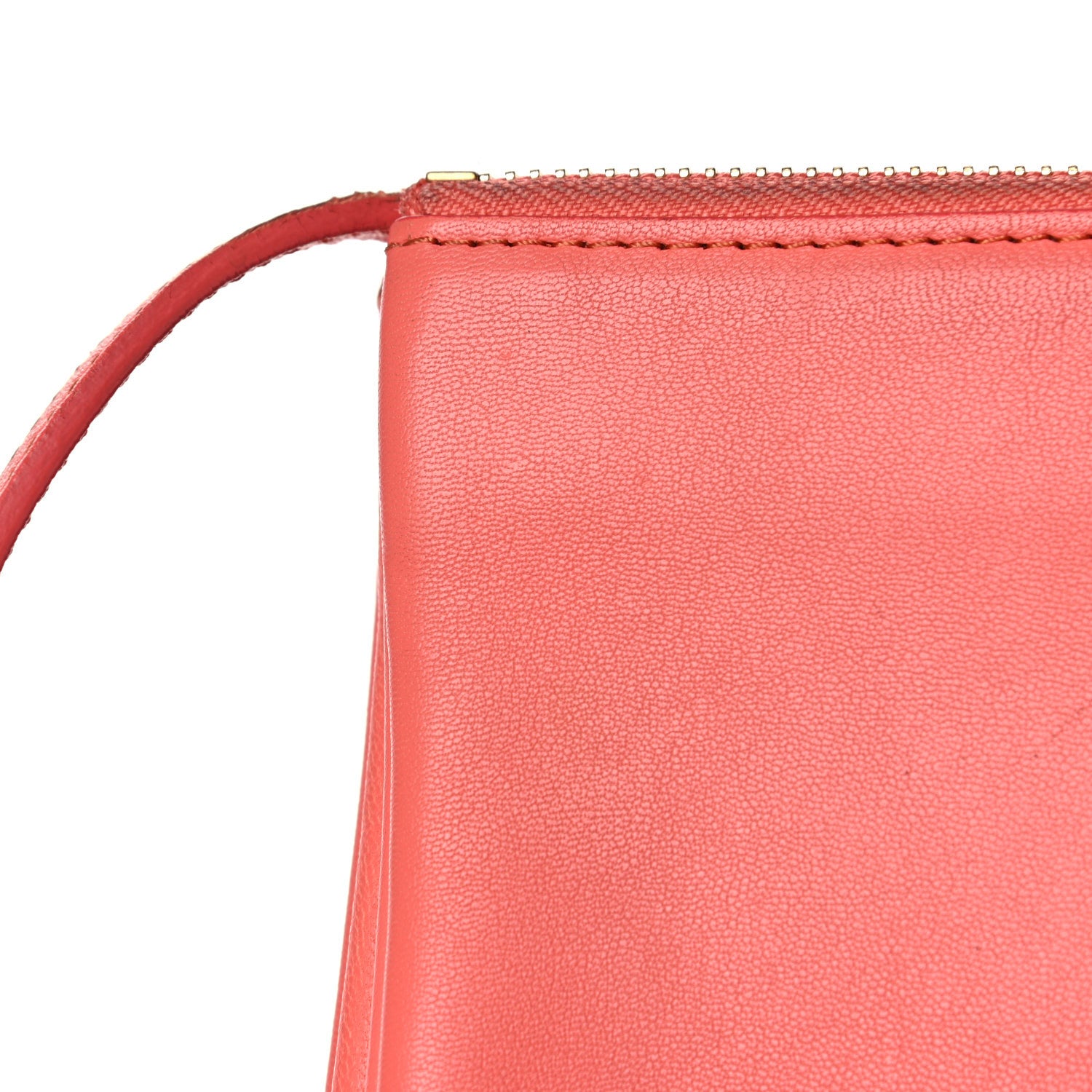 Celine Lambskin Small Trio Crossbody Bag Lipstick 15 of 21
