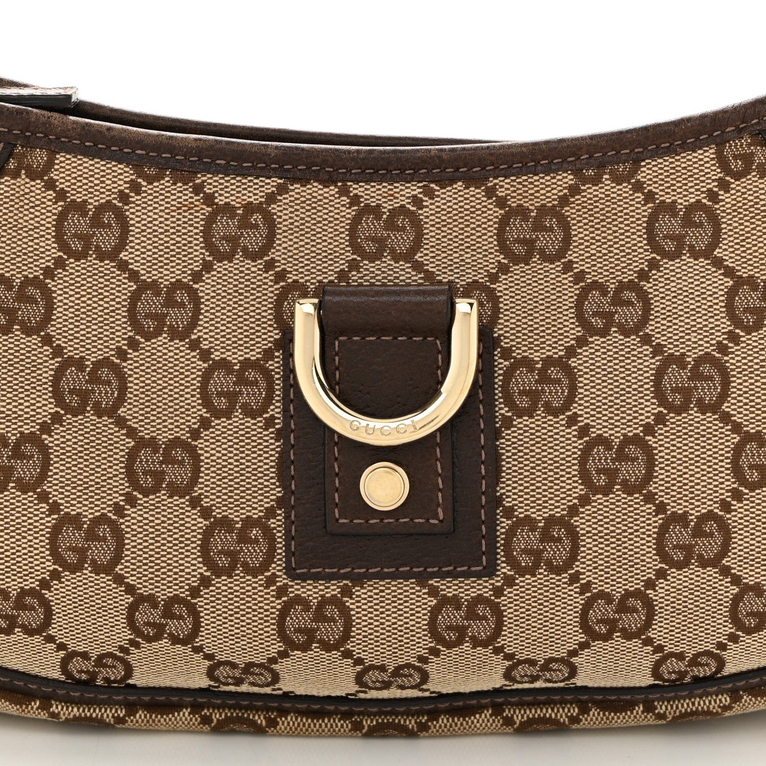 Gucci Monogram D Ring Abbey Pochette Brown 8 of 12