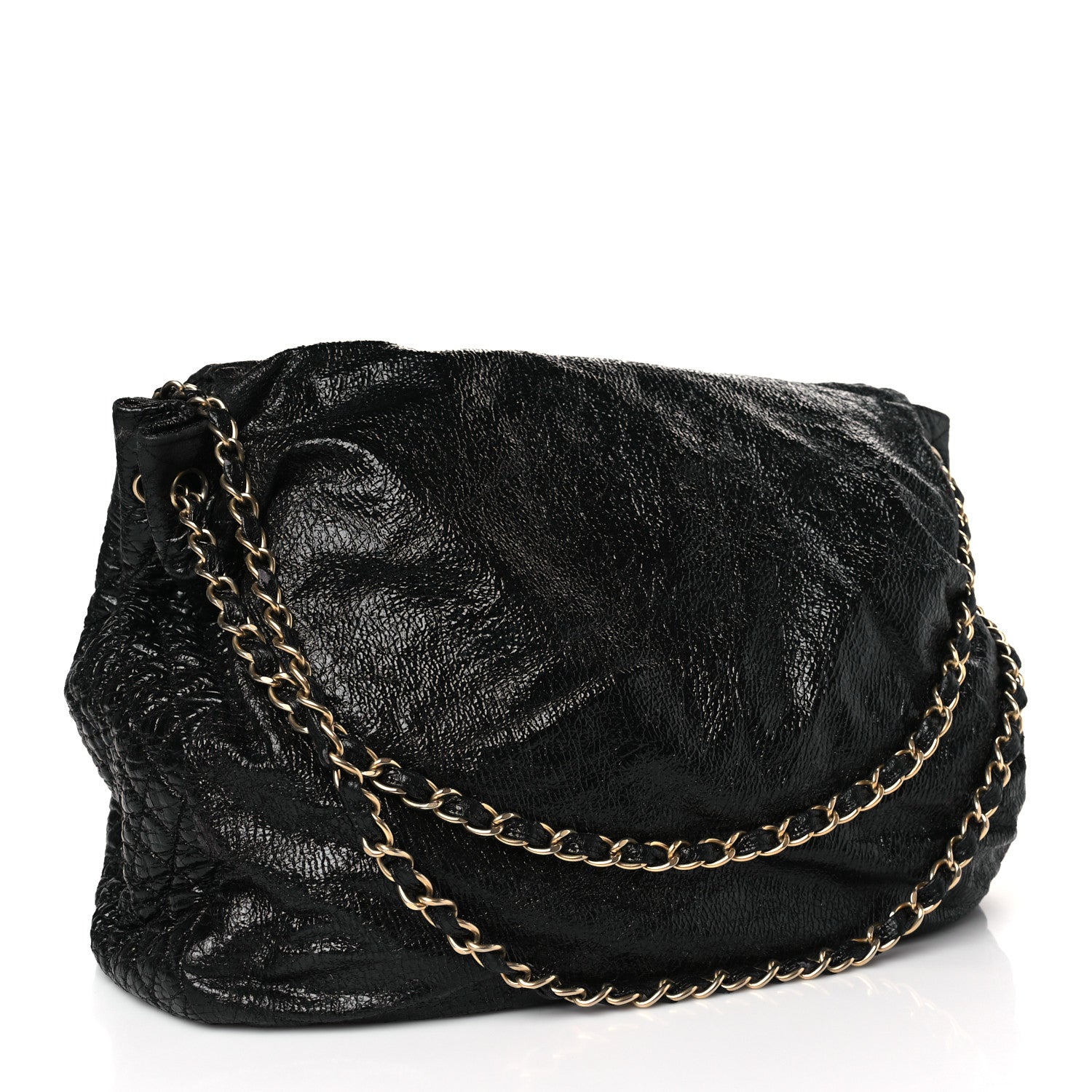 Chanel Vinyl XL Rock and Chain Flap Black 3 of 9