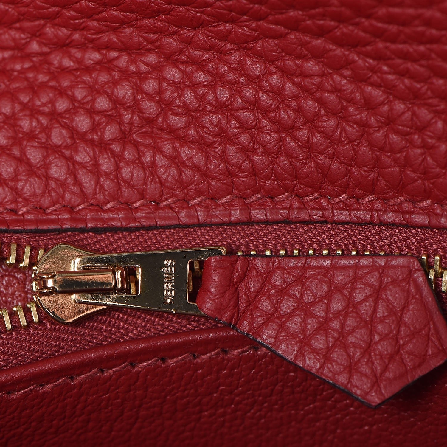 Hermes Togo Kelly Retourne 28 Rouge Grenat 15 of 37