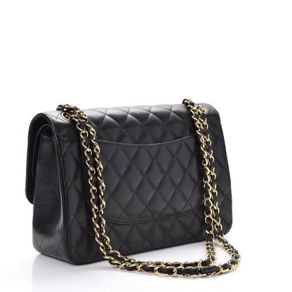 Chanel Caviar Quilted Jumbo Double Flap Black 4 of 8