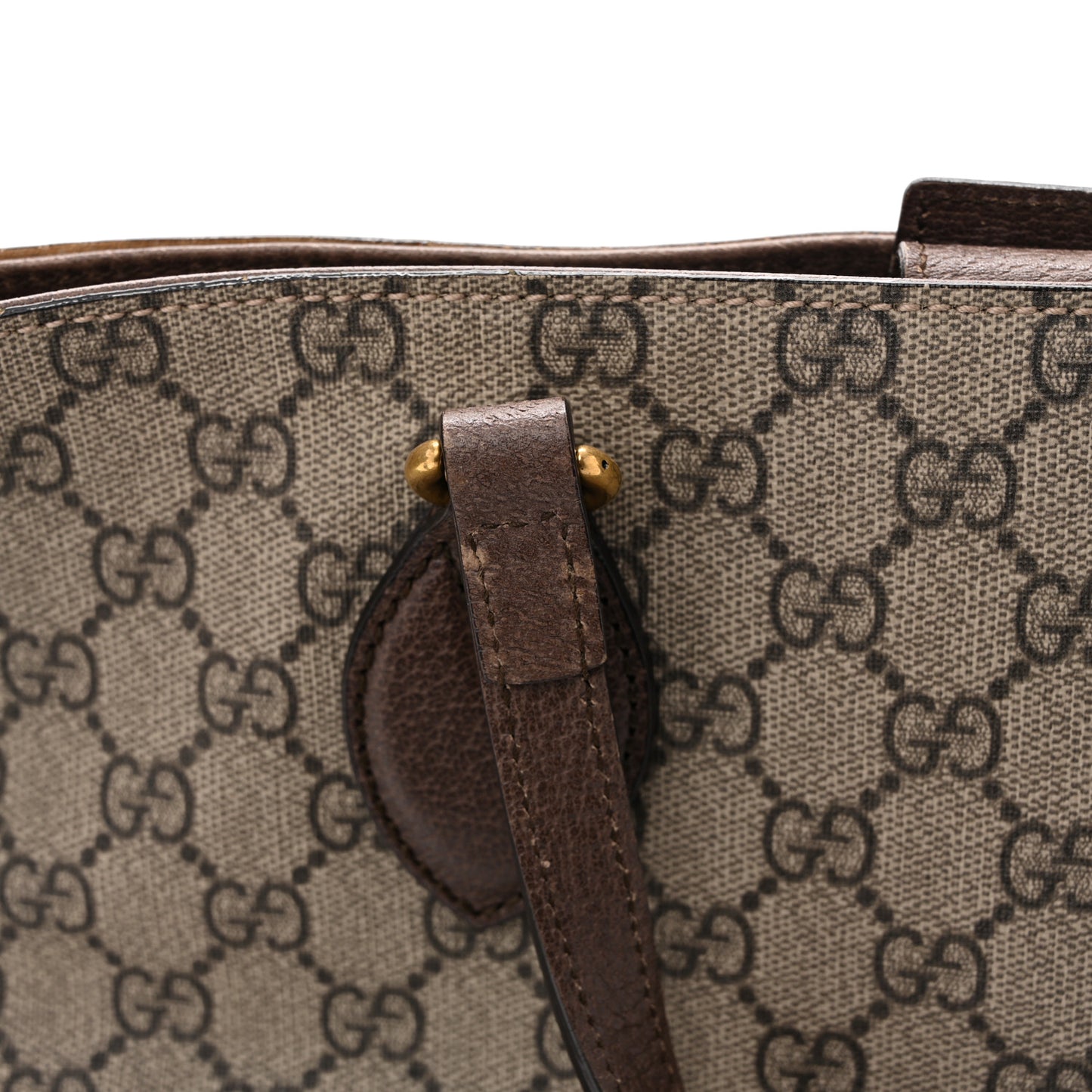 Soft GG Supreme Monogram Courrier Medium Crossbody Tote Beige New Acero