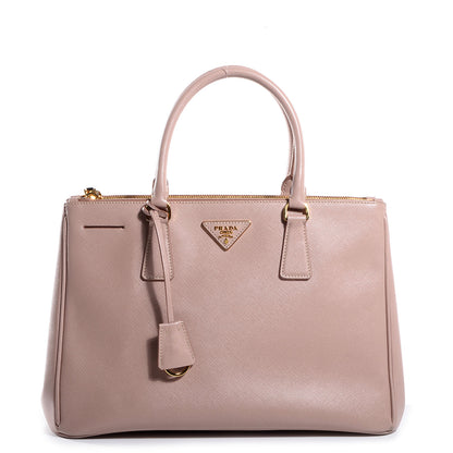 Prada Saffiano Lux Medium Double Zip Tote Cammeo 1 of 9