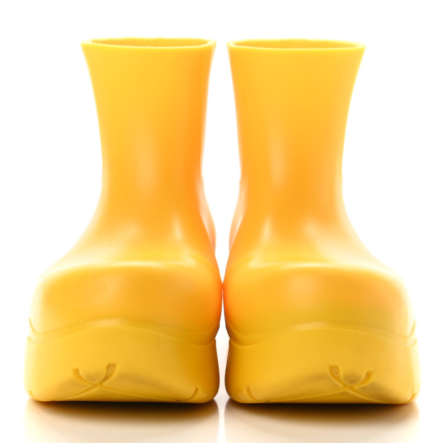 Bottega Veneta Rubber Puddle Ankle Boots 38 Egg Yolk 3 of 9