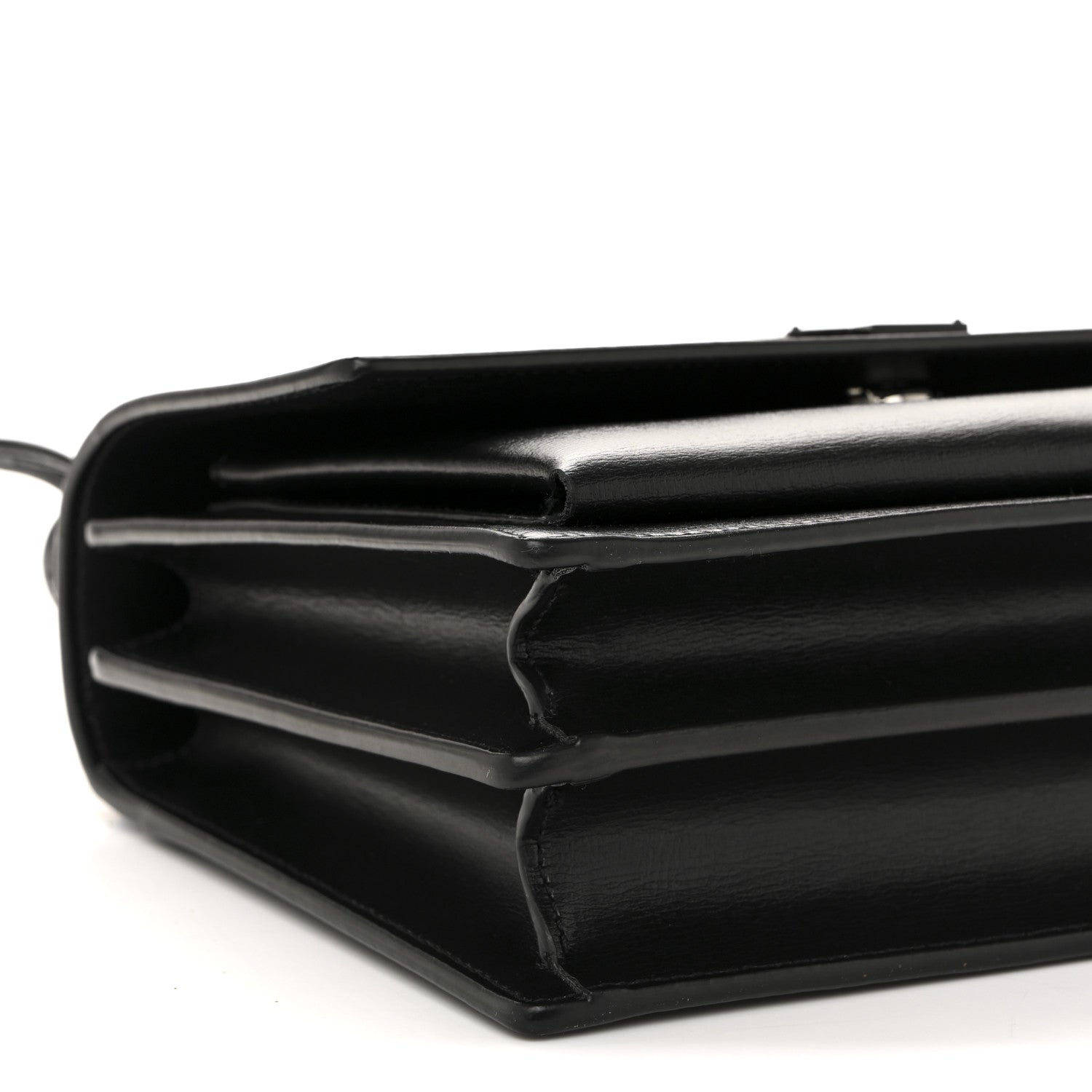 Saint Laurent Calfskin Medium Monogram Monochrome Sunset Black 9 of 11