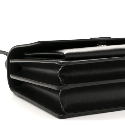 Saint Laurent Calfskin Medium Monogram Monochrome Sunset Black 9 of 11