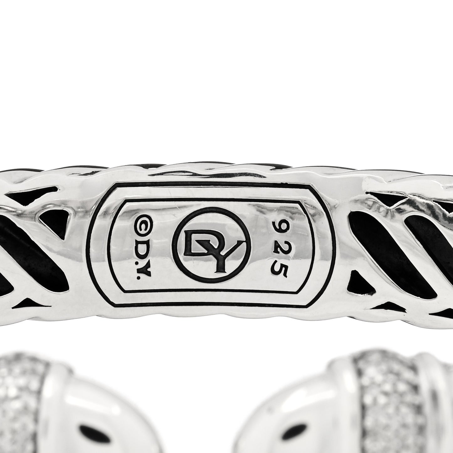 Sterling Silver Diamond 10mm Waverly Bracelet