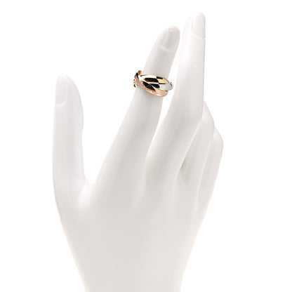 Cartier 18K Pink Yellow White Gold Classic Les Must De Cartier Trinity Ring 48 4.5 2 of 5