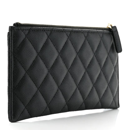 Chanel Caviar Quilted Classic Zip Pouch Black 3 of 8