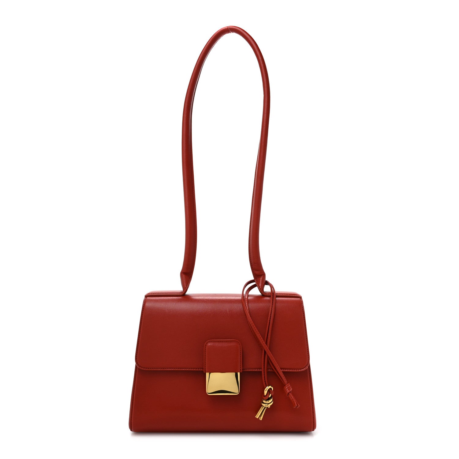 Bottega Veneta Calfskin Medium Desiree Shoulder Bag Red 1 of 10