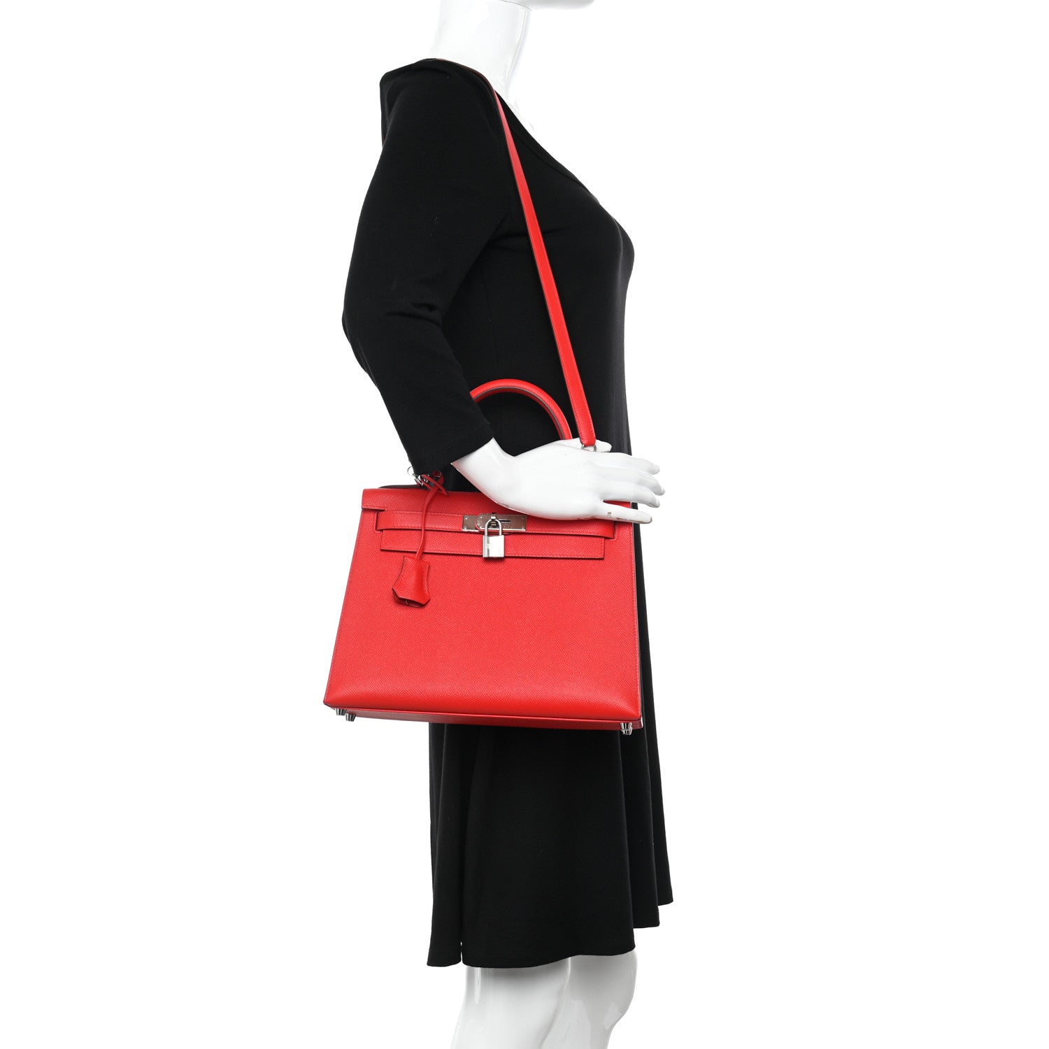 Hermes Epsom Kelly Sellier 28 Rouge de Coeur 2 of 12